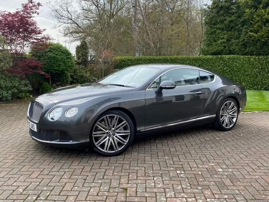 BENTLEY CONTINENTAL GT SPEED AUTO ENGINE SIZE 6.0 Litres FUEL PETROL BODY 2 DOOR COUPE TRANSMISSION AUTOMATIC SEATS 4 COLOUR GREY REG DATE 14/11/2013 35800 Miles W12 JAS