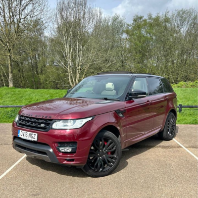 LAND ROVER R ROVER SPORT ABIO DYN SDV8 A ENGINE SIZE 4.4 Litres FUEL DIESEL BODY 5 DOOR ESTATE TRANSMISSION AUTOMATIC SEATS 5 COLOUR RED REG DATE 11/04/2016 77230 Miles OV16 NGZ