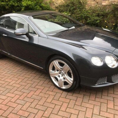 BENTLEY CONTINENTAL GT MDS AUTO ENGINE SIZE 6.0 Litres FUEL PETROL/ALCOHOL BODY 2 DOOR COUPE TRANSMISSION AUTOMATIC SEATS 4 COLOUR BLACK REG DATE 02/09/2011 25250 miles SPH 9F