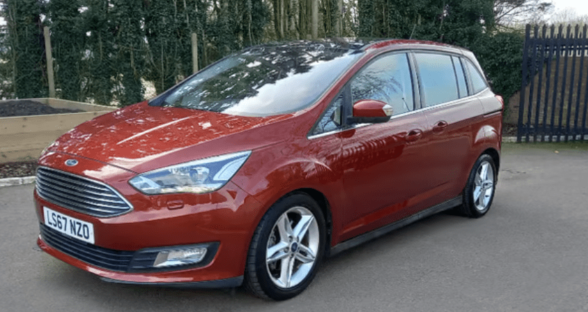 FORD GRAND C-MAX TITANIUM X TDCI A ENGINE SIZE 1.5 Litres FUEL DIESEL BODY 5 DOOR MPV TRANSMISSION AUTOMATIC SEATS 7 COLOUR RED REG DATE 09/11/2017 115000 Miles LS67 NZO
