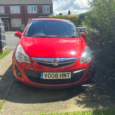 VAUXHALL CORSA SXI Engine Size 1.2 Litres Fuel PETROL Body 3 DOOR HATCHBACK Transmission MANUAL Seats 5 Colour RED Reg Date 01/03/2008 Mileage: 110459 Reg VO08HNT