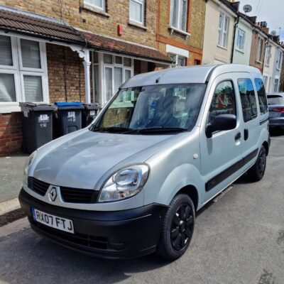 RENAULT KANGOO AUTHENTIQUE Engine Size 1.2 Litres Fuel PETROL Body 5 DOOR MPV Transmission MANUAL Seats 5 Colour GREY Reg Date 18/04/2007 Mileage 106200 Reg RX07FTJ