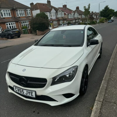 MERCEDES-BENZ CLA 180 SPORT AUTO Engine Size 1.6 Litres Fuel PETROL Body 4 DOOR SALOON Transmission AUTOMATIC Seats 5 Colour WHITE Reg Date 24/09/2015 Mileage: 81508 Reg CV65JYE